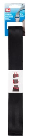 Prym Gurt für Taschen, Polyester Blend, schwarz, 40 mm, 3 m