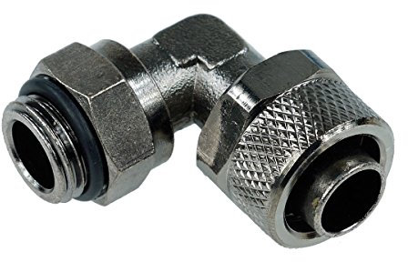 Anschluss Winkel 1/4 Zoll auf 13/10mm - black nickel