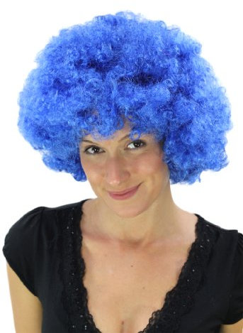 WIG ME UP - PW0011-PC3 Blaue Afroperücke Hair Tokyo Funk Disco
