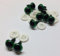 celloexpress 15mm GLASS LIKE Green Eyes with Plastic Backs - Safety Eyes for Soft Toy or Teddy Bear Making - Pack of 5 Pairs