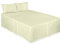 ARLINENS Luxury Plain Dyed Poly Cotton Platform Base Valance Sheet in Following Colours and Sizes (KING, CREAM)