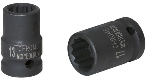 KS Tools 515.0966 3/8 12-kant-Kraft-Stecknuss, kurz, 16mm