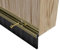 STORMGUARD 02SR0190914G Gold Door Brush Strip Draught Excluder