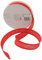 Inastri Schrägband aus Baumwolle, rot, 25mm/5mm /5mm