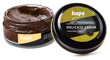 Kaps Crema para El Cuidado del Calzado, Cuidado Intensivo Y Nutritivo del Cuero, Delicate, 70 Colores (409 - bronce)