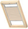 VELUX Original Wabenplissee, M06, Beige, mit Grauer Führungsschiene