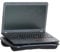 Mind Reader Tragbarer Laptop-Schreibtisch mit Griff, integriertes Kissen für Komfort, Schwarz, 12.5 D x 17 W x 3 H