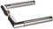 Alpertec 88020110 Edelstahl Türbeschlag PZ 2farbig Rosetten für Wohnungseingangstüren Türklinke Türdrücker Türgriffe für beidseitig Drücker