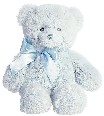 AURORA® Adorable Yummy Bear™ Bébé en Peluche – Peluche Douce et Douillette – Compagnon réconfortant – Bleu 30,5 cm