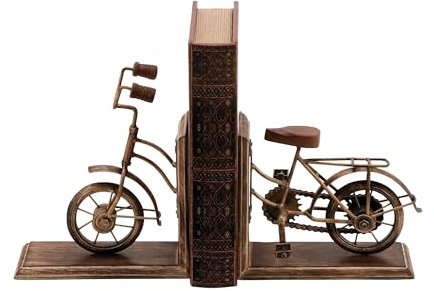 Deco 79 Buchstütze, Metall, Poly-Stein, 17,8 x 22,9 cm