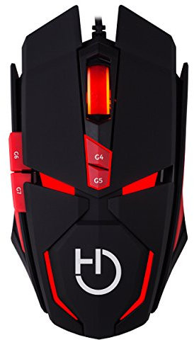 Hiditec Ratón Gaming Alámbrico Micrurus RGB - Sensor Profesional AVAGO A9800 8.100 dpi | Tecnología Gamer OMRON | Ordenador PC - Portátil | Fabricante Español | Incluye Garantía de 2 años