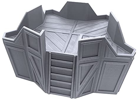 EnderToys Star Turret, Terrain Scenery for Tabletop 28mm Miniatures Wargame, 3D Printed and Paintable