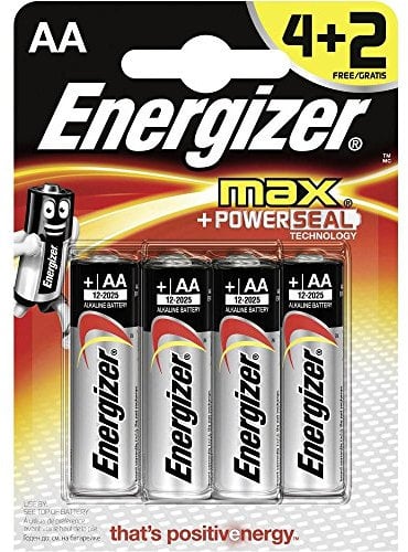 Energizer MAX E91 AA Batteries (Pack of 6)
