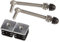 LOCINOX 2 Gonds M12 pour Portillons avec Bouchon renforcé - tige 150mm