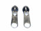 Miniblings Reißverschluss Zipper Ohrstecker Zip Upcycling 80s silber rund - Handmade Modeschmuck I Ohrringe Stecker Ohrschmuck