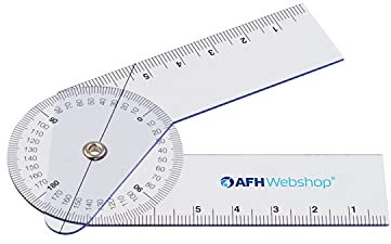 Winkelmesser | Goniometer aus Kunststoff, Länge: 10 cm