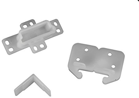 RV Designer H301 Drawer Repair Kit w/ Drawer Slide, Rear Socket and 2 Corner Slides, Cabinet Hardware