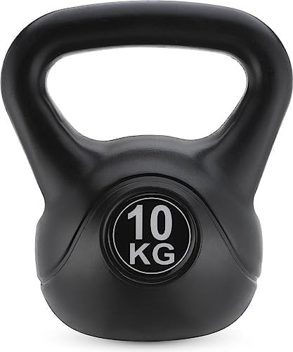 Gymtek Kettlebell 10kg, Gewichte Hantel für Krafttraining, Workout Gewicht mit Ergonomischer Griff, Kettlebell für Muskeltraining, Sport Geräte für Zuhause, Fitness, Gymnastik, Home Workout Equipment