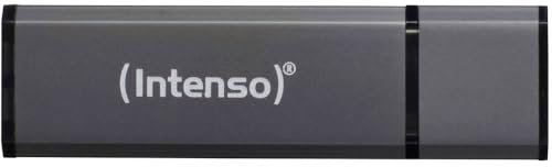 Intenso Alu Line - Chiavetta USB 2.0 da 64 GB - Memoria USB portatile, Antracite