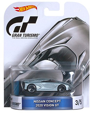 Hot Wheels Diecast Nissan 2020 Concept Vision GT Vehicle, Blue, Metal, Diecast Vehicle, Model Car, Transportation, Retro