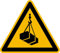 LEMAX® Warnschild, Warnung vor schwebender Last W015 DIN EN ISO 7010 Kunststoff gelb/schwarz, 200mm