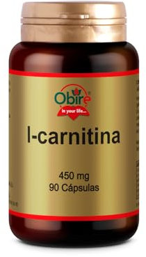 Obire | L|Carnitina 450 mg | 90 Cápsulas | Suplemento Premium para Energía y Rendimiento Físico | Deportistas y Fitness