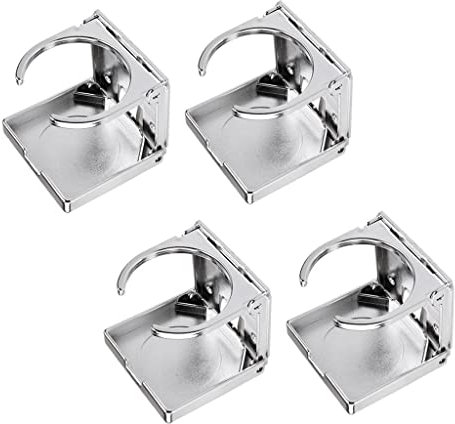 Sharplace 4 Getränkehalter Klappbar Dosenhalter Flaschenhalter Becherhalter für Kickertisch, Grau