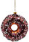 BUTLERS Weihnachtsbaumkugel Donut Christbaumschmuck Glas Braun -Hang ON- Weihnachten Baumkugeln Donut Figur Anhänger | Tannenbaum Deko & Weihnachtsdeko
