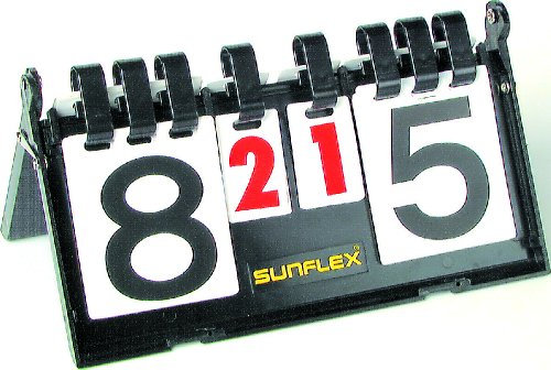 Sunflex Erwachsene Scorer Zählgerät, schwarz/Weiß, M