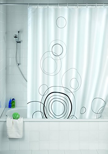 WENKO 19552100, Duschvorhang 180 x 200 cm, Loops