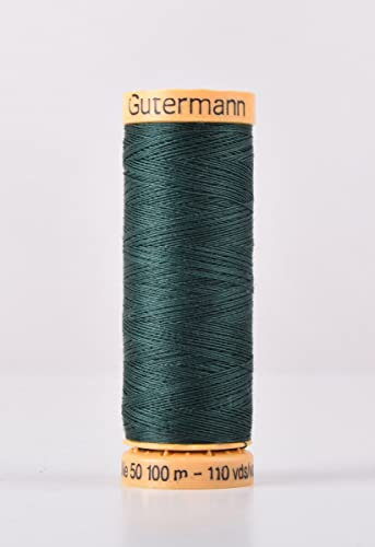 Gutermann Natural Cotton 100m Quilting Sewing Machine Sewing Thread Green - 8113