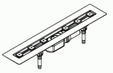 Dallmer Duschrinne CeraLine F 700 mm DN 50 520036