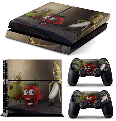 Funky Planet PS4 Full Body Accessory Wrap Aufkleber Skin Cover Aufkleber für Playstation 4 (Variation) (Banana)
