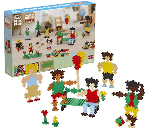 Plus-Plus 3933 Geniales Konstruktionsspielzeug, Learn to Build, Menschen aus der ganzen Welt, Bausteine-Set, 275 Teile