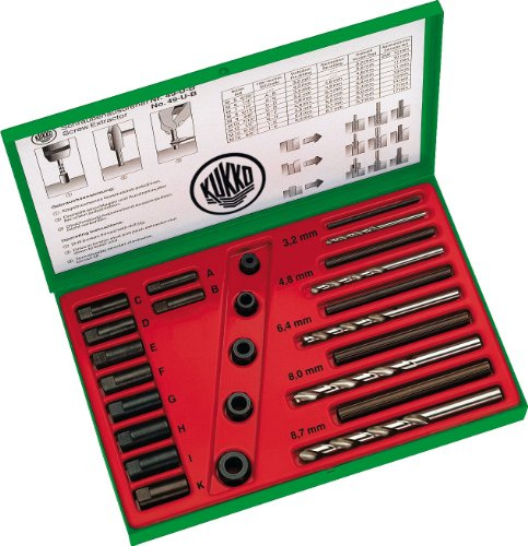 KUKKO Schraubenausdreher-Satz M5 - M16 25-teilig