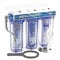 Naturewater Filtro dell'acqua a 3 livelli NW-PR103, con cartucce filtranti da 254 mm, attacco tubo 26,16 mm