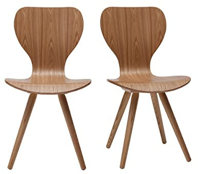 Miliboo 2er-Set Stühle aus Esche NORDECO