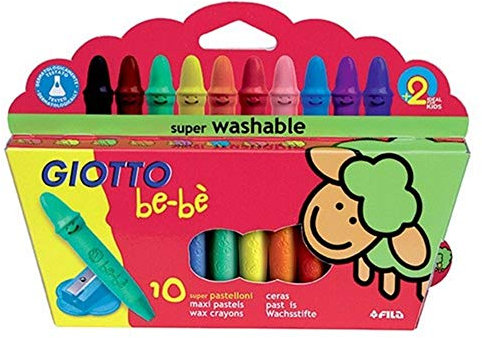 GIOTTO 466800 BEBE WAX CRAYONS 10 BOX