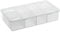 Rotho Snappy Aufbewahrungsbox 3l mit Einteilungen und Deckel, Kunststoff (PP) BPA-frei, transparent, 3l (33.9 x 19.8 x 7.6 cm)