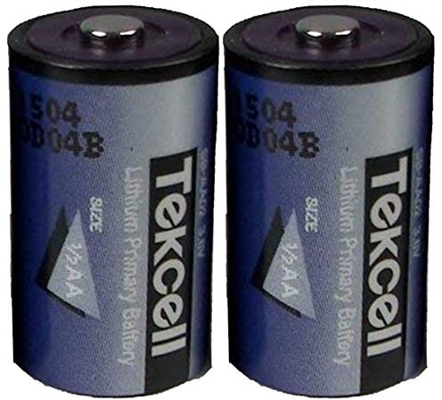 (2) Tekcell SB-AA02 14250 1/2 batterie al litio per ADT