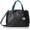 mywalit Unisex Small Grab Handle Detachable Strap Shoulder Bag, Black Pace
