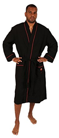 Peignoir mixte coton 57 fils nid d'abeille KIMONO