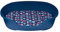 adena Hundekorb 110 x 74 cm blau + Kissen Herzen blau