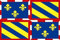 U24 Drapeau de moto Bourgogne 20 x 30 cm