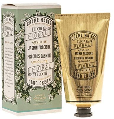 Panier des Sens – Feuchtigkeitshandcreme Trockene Hände und Haut - Jasmine-handlotion, Feuchtigkeitscreme, Handmaske - Oliven-, Mandelöl - Handpflege aus Frankreich 97% nat. Inhaltsstoffe - 75 ml
