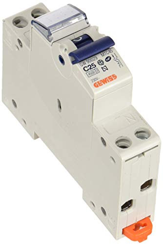 Gewiss mtc 45 - Interruptor magnetico compuerta 1 polo+neutro c25 4,5ka 1 módulo