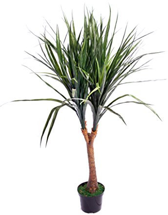 Best Artificial 120cm 4ft Pony-Tail Palm Tree Office Conservatory Tropical Indoor Outdoor Garden Plant (1)