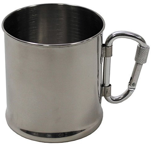Max Fuchs Tasse, Edelstahl, Karabiner, 220 ml
