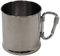 Max Fuchs - Tazza in acciaio INOX, con moschettone, 220 ml
