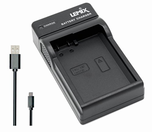 Lemix (ENEL14) Chargeur USB Ultra Mince Compatible avec Les Batteries Nikon EN-EL14 / EN-EL14a et Les appareils Photo (listés ci-Dessous) Nikon SLR et Coolpix
